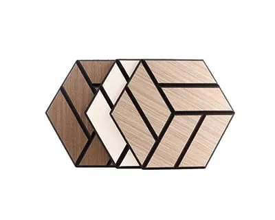Dekorative Holzfurnier-PET-Paneele
