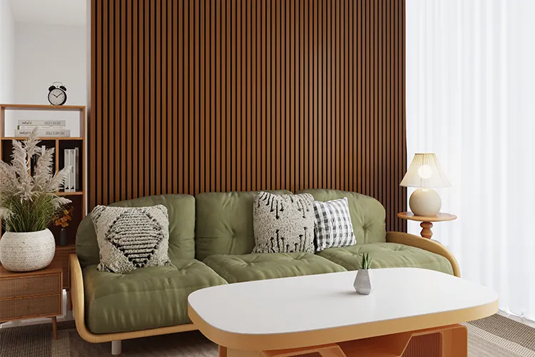 Technical wood veneer with three-side