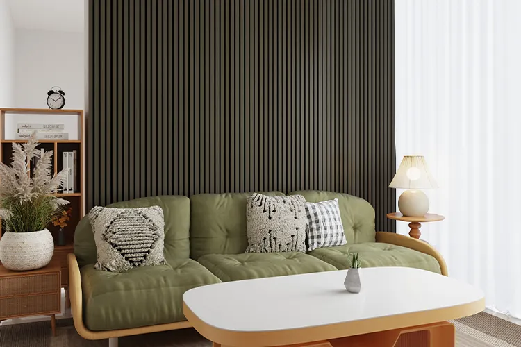 Technical wood veneer with three-side