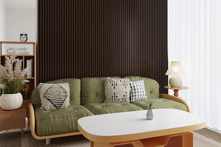 Technical wood veneer with three-side