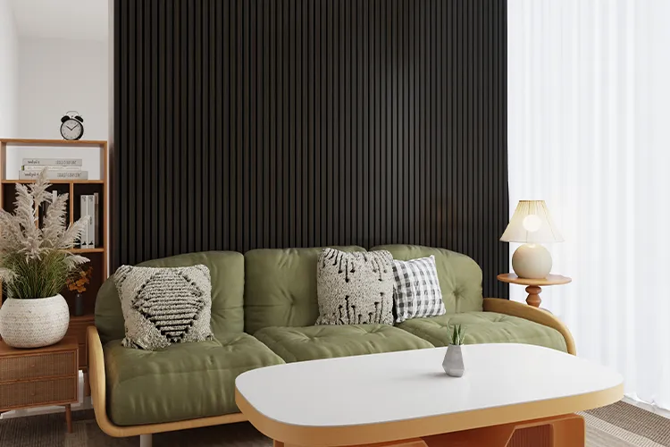 Technical wood veneer with three-side