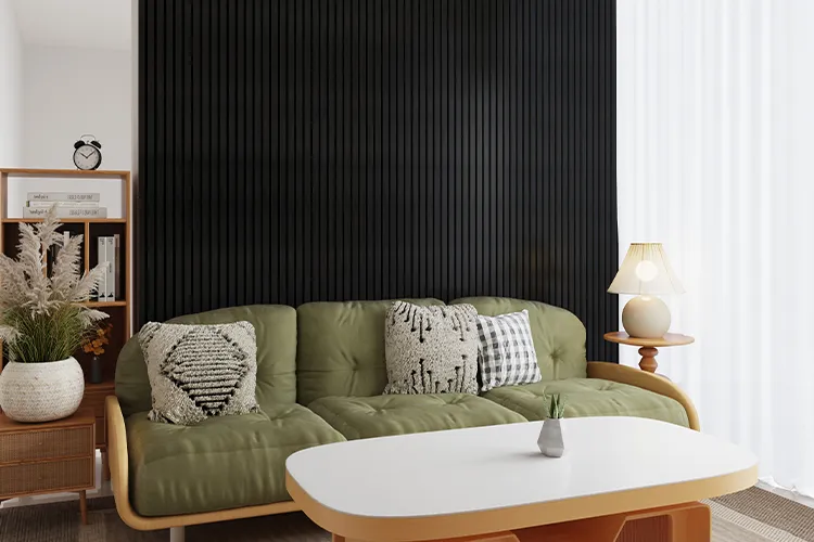 Technical wood veneer with three-side
