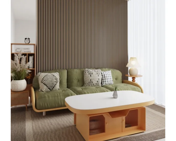 sound absorbing wood acoustic panels with walnut veneer