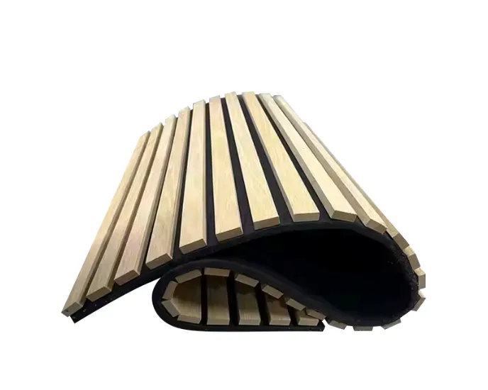 Gebogene Akustikplatte aus Holz