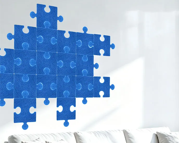 Self-Adhesive PET Acoustic Wall Panels