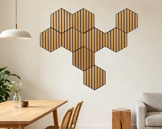 Hexagon-acoustic-pane